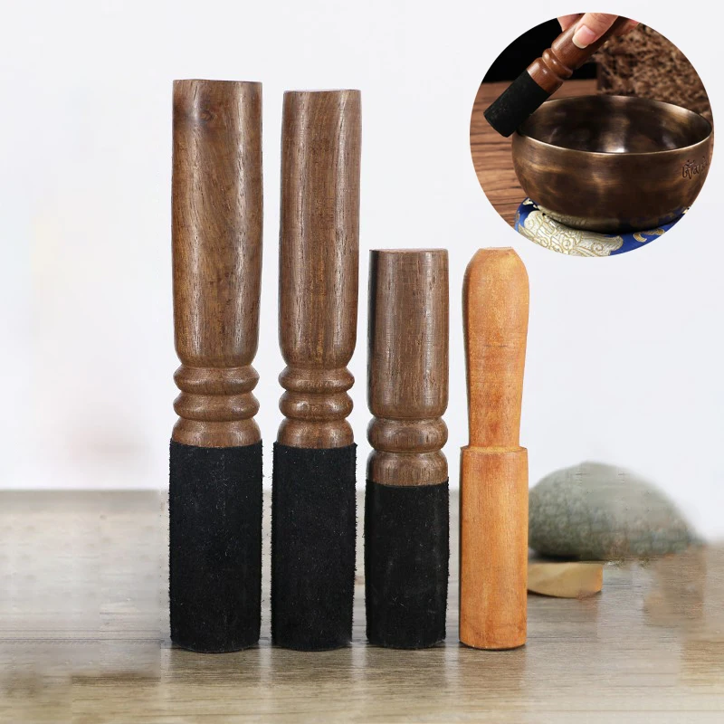 12/12.5/13cm Tibetan Singing Bowl Leather Stick Handmade Tibetan Buddhist Meditation Singing Bowl Leather Mallet 4
