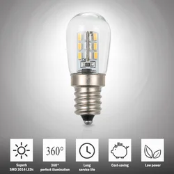 Mini lampe réfrigérateur LED ac 110V/220V, ampoule E12, support de prise, SMD3014 
