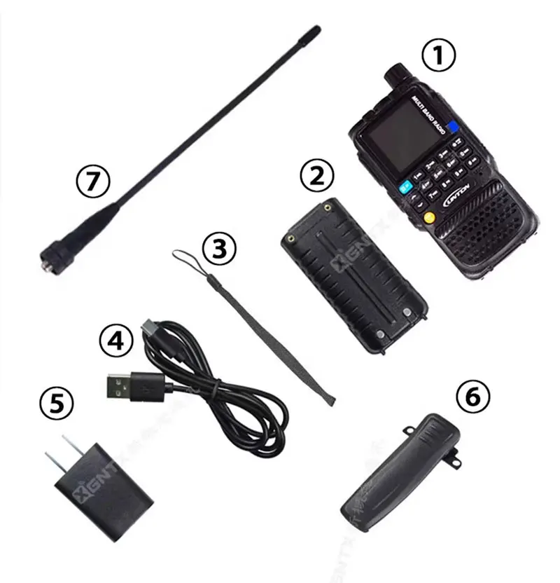 Lington LT-9910 Four-band amateur handheld walkie-talkie high-power outdoor handheld Type-C 4