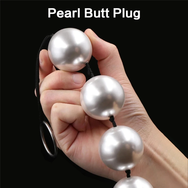 Plug anal à perles avec queue élégante pour stimulation intense_voghion.com