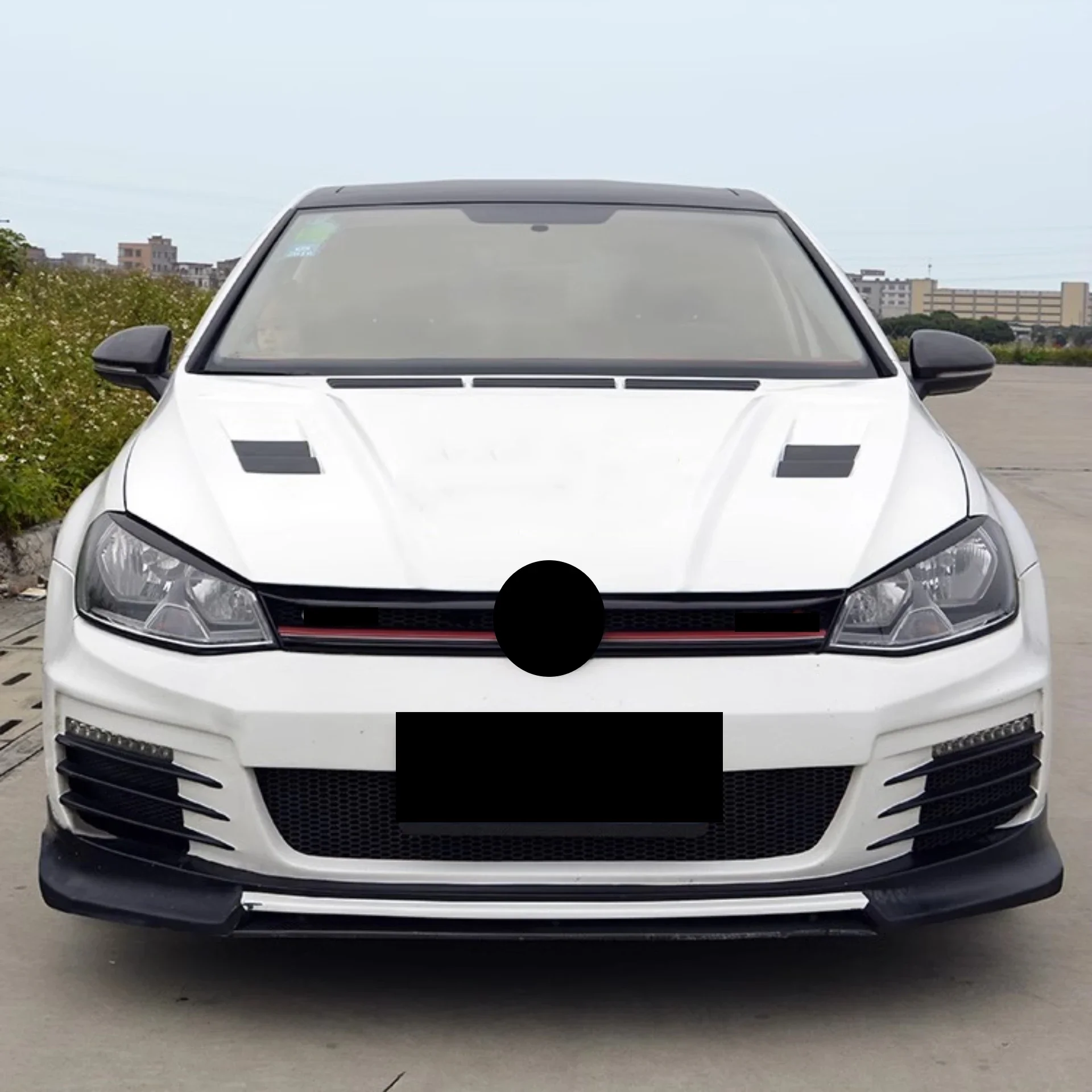 탄소 섬유 엔진 커버 송진 후드 바디 키트, 폭스바겐 VW 골프 7 변환, 새로운 스타일 라이트 무게추 보넷 자동차 액세서리
