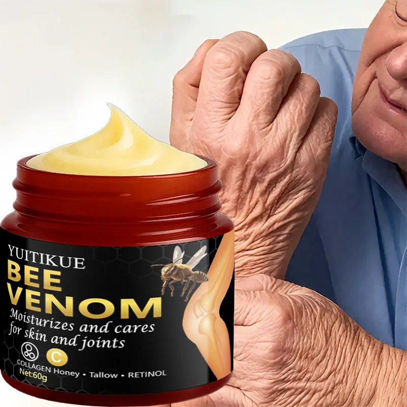 YUITIKUE Bee Venom Joint Cream - Moisturizes and cares for skin and joints. Rich in collagen, honey, tallow - retinol.