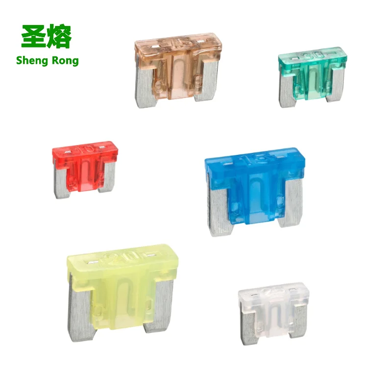 5pcs Low Profile Mini Blade Fuse Assortment, 2A 3A 5A 7.5A 10A 15A 20A 25A 30A 35A 40A Mini Blade Fuses for Car Boat Truck SUV