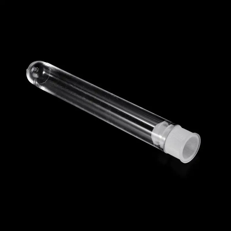 10Pcs Plastic Test Tube With 12x75mm U-shaped Bottom Long Transparent Test Tube Lab Supplies