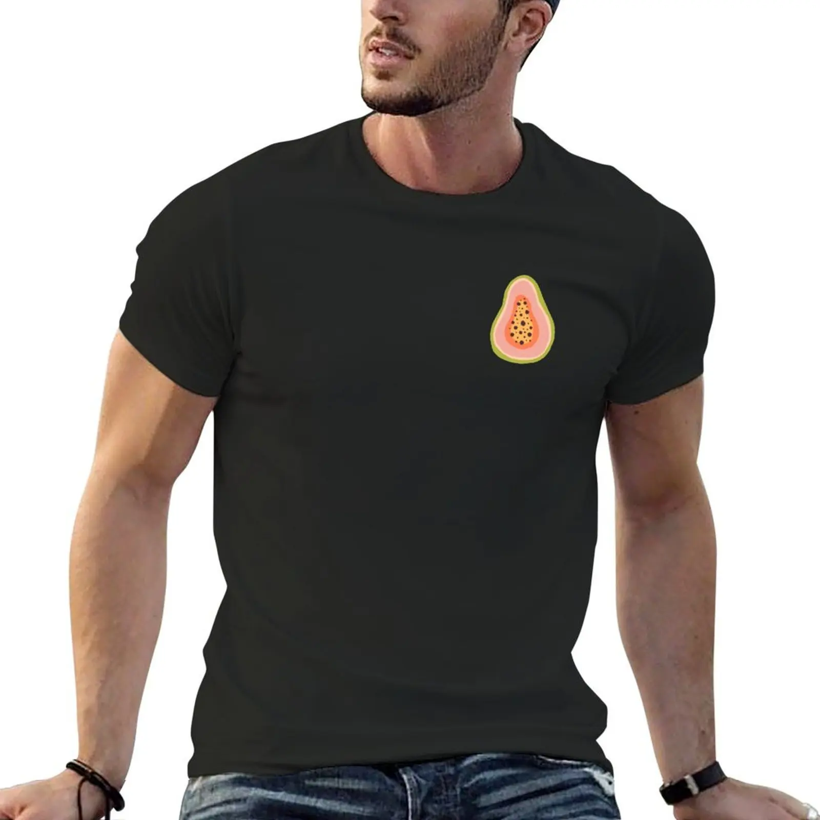 

Papaya Polka T-Shirt anime figures anime mens graphic t-shirts hip hop