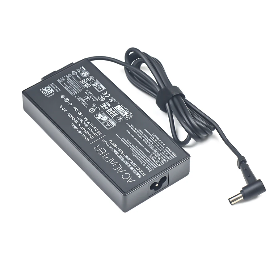 AC 노트북 전원 어댑터 충전기 20V 7.5A 150W 6.0X3.7mm 아수스 TUF FX505D FX505DT FX505DU ROG Strix Scar III G531GD G531GT용