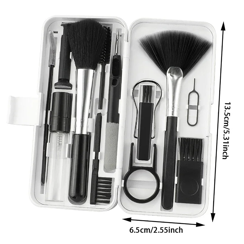 19 in 1 Computer Keyboard Cleaner Kit Phone Tablet Camera Screen Cleaning Tools Earphone Clean Brush Keycap Puller Phone Holder 3