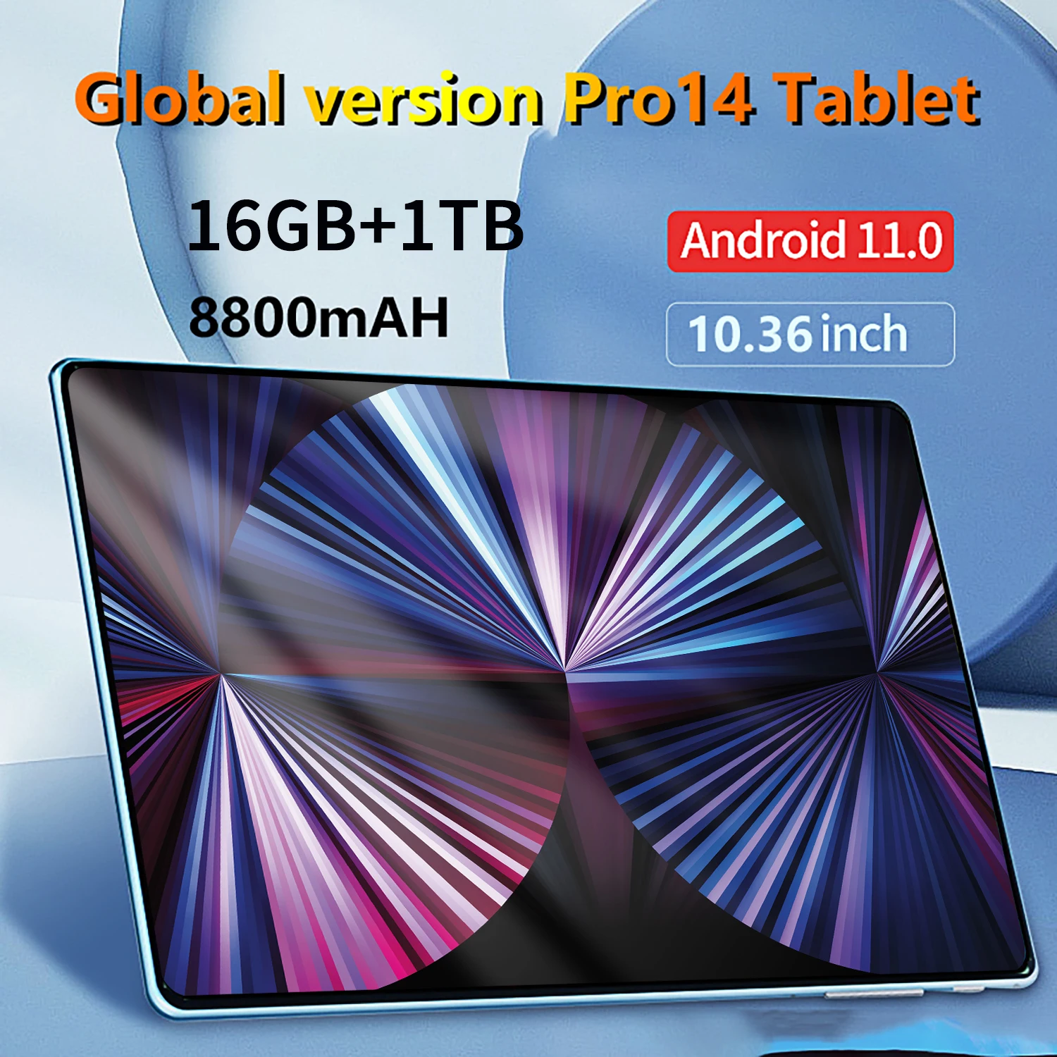 New Tablet 10.36 Inch Pro14 Android 11.0 Android Tablet 16GB 1TB MTK6592  Dual Wifi Tablet 8800 mAh Network Tablets PC Type-c - AliExpress