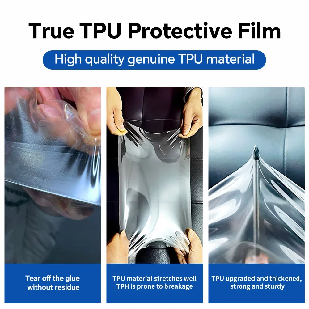 Pellicola Protettiva Trasparente in TPU da 9 Mil Pretagliata PPF per Tesla Model Y Juniper Premium 2025 2026 - Kit Anti-Graffio Resistente per Auto - Image 3
