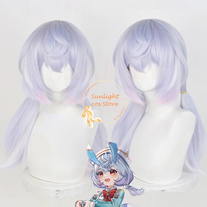 

Парики для косплея Фонтейн Sigewinne из аниме, 55 см, стандартные фиолетовые парики смешанного хвоста, термостойкие синтетические волосы + парик с шапочкой