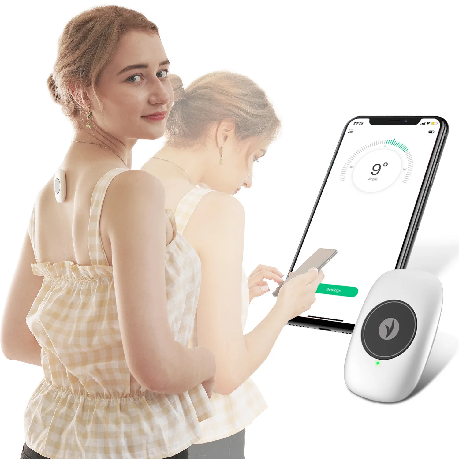 

Complete With App And Training Plan Strapless Posture Corrector For Back