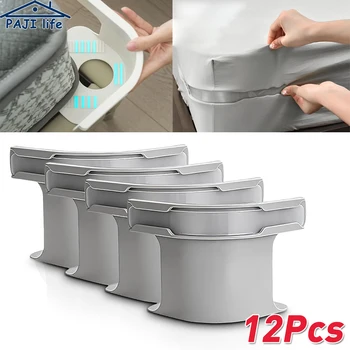Cinghie porta lenzuolo Confezione da 4 clip per lenzuolo con angoli Cinghie angolari per materasso antiscivolo sicure Elasticate per carichi pesanti Vestibilità universale