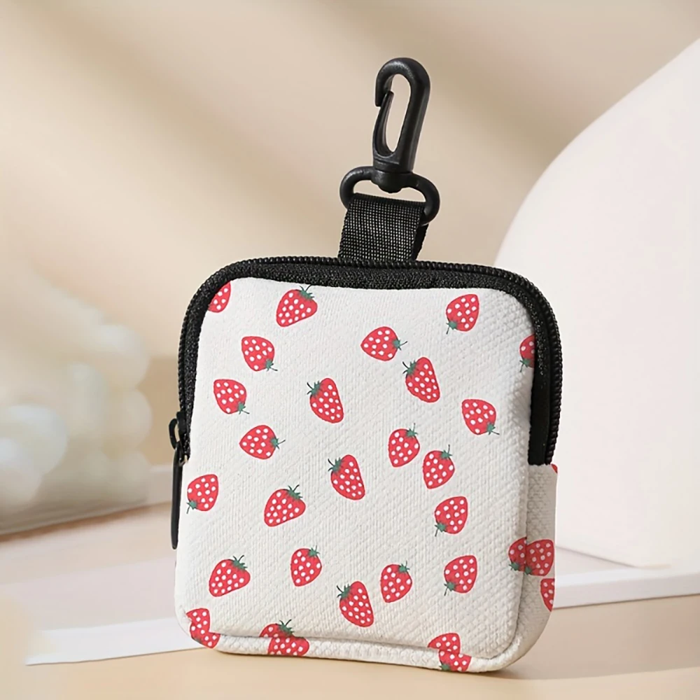 1pc，Ideal choice for strawberry patterned large capacity coin wallets, digital printed coin wallets, storage bags, and gifts