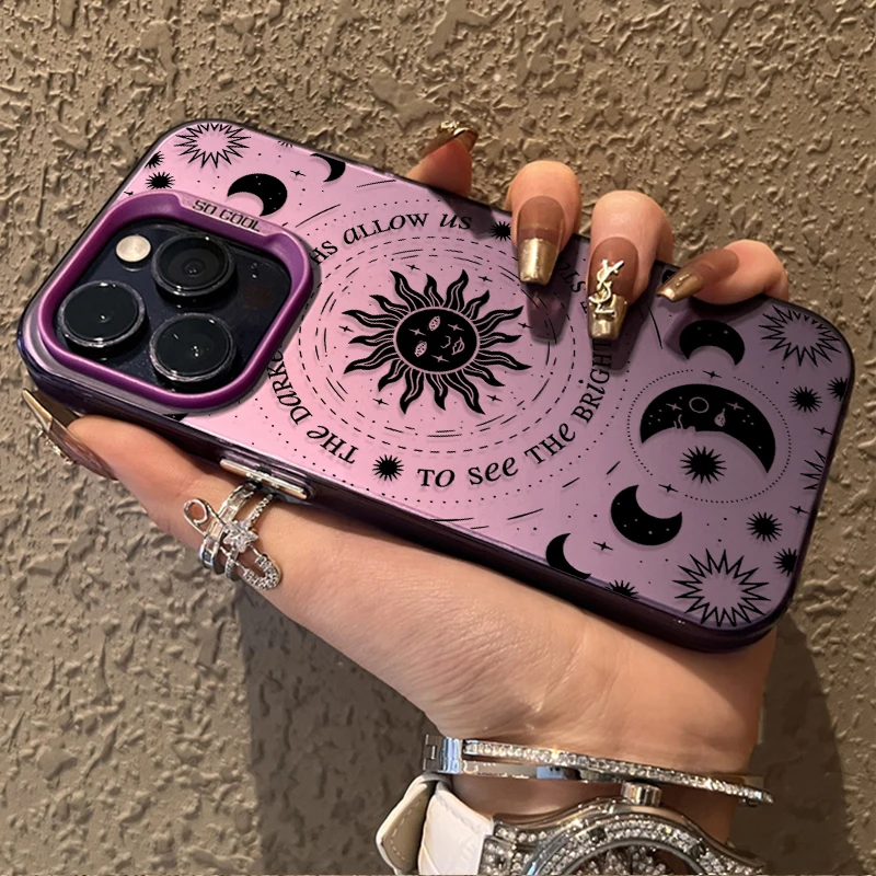 Luxury Retro Moon Sun God Phone Case