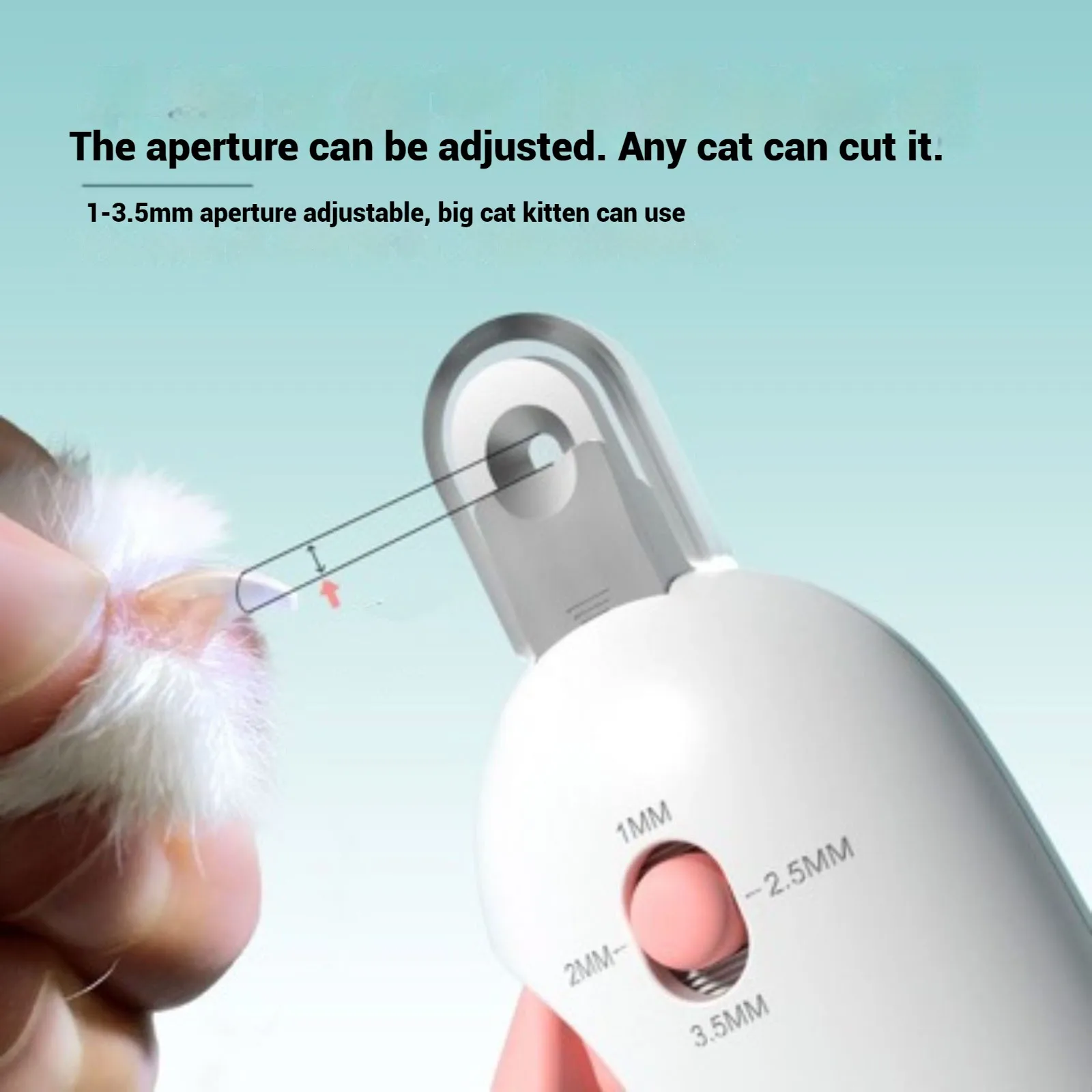 Dog Combs for Grooming Long Hair Cat Nail Clipper With Adjustable Aperture Dogs Nail Trimmer With 4 Gears & Dog And Cat Combo