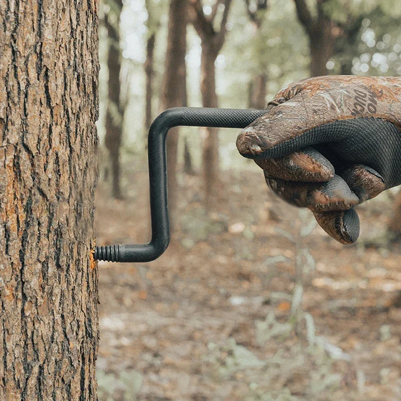 Tree Stand Bow Hanger Gear Holder Screw in Tree Steps Triple Accessory Hook Bow Hooks for Hunting Stand Accessories