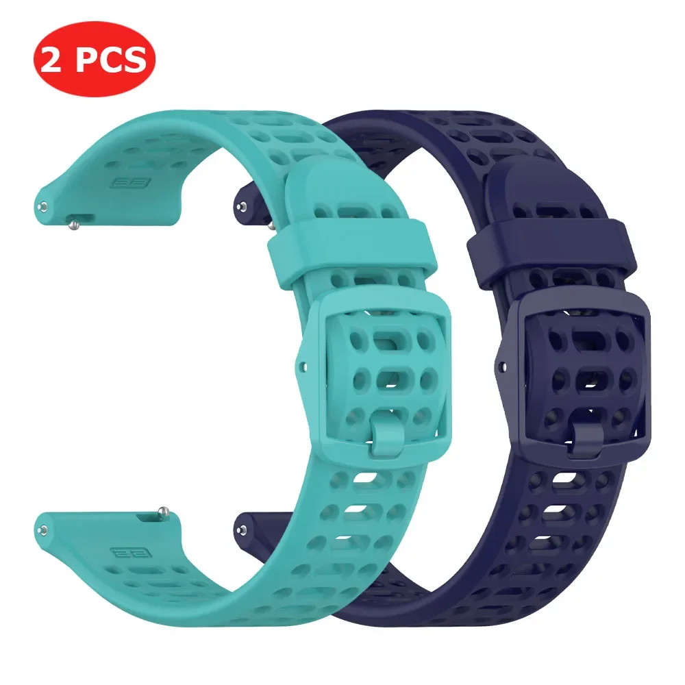 Silicone Sports Bracelet - Universal Smartwatch Strap (20/22mm)