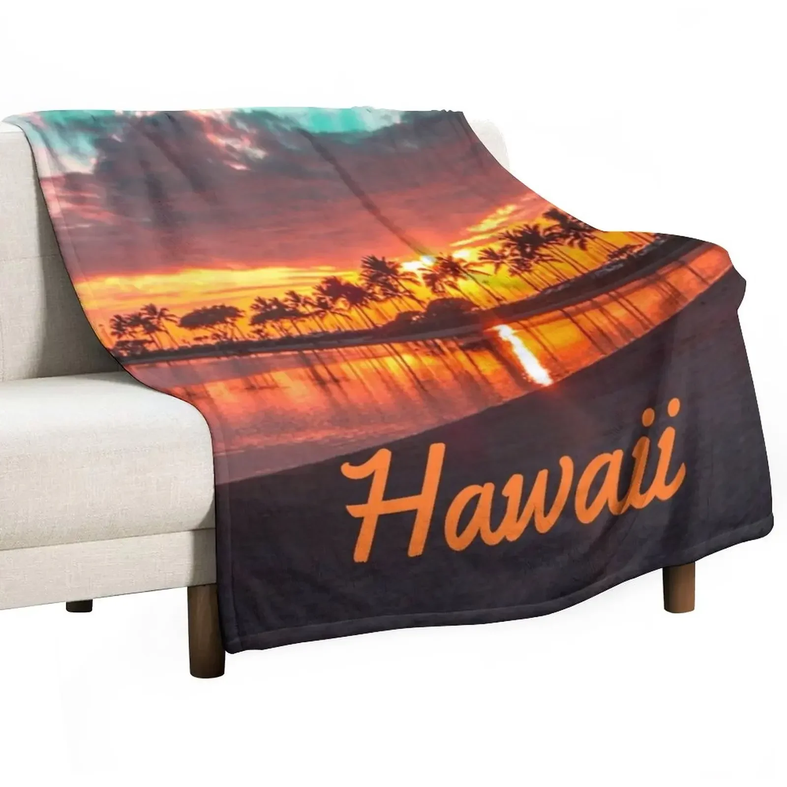 

Hawaii Beach Hawaiian Islands Throw Blanket Soft Big Beach Loose Sofa Throw Blankets