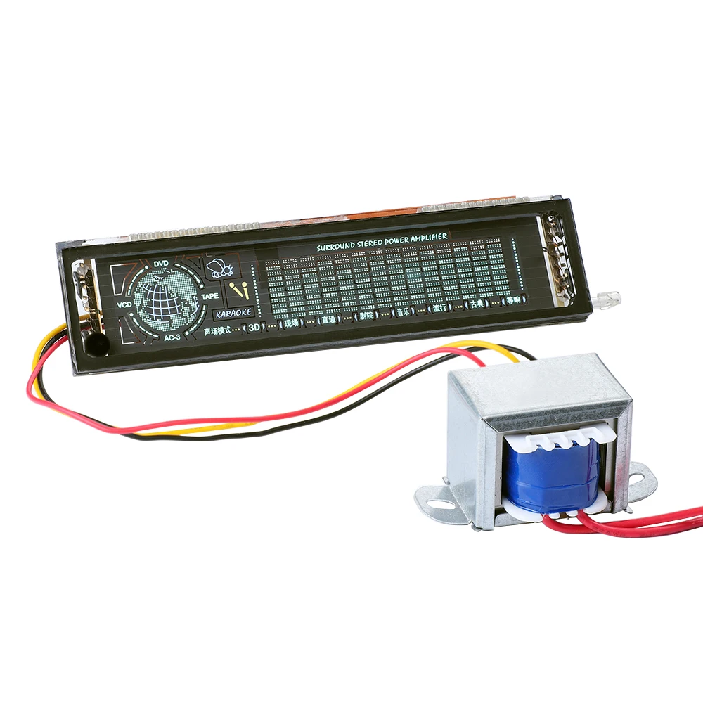 Display Altoparlante Aiyima Vfd Display Fluorescente Sottovuoto Scheda Amplificatore Di Potenza Livello Vu Meter Orologio Di Precisione Display Multim