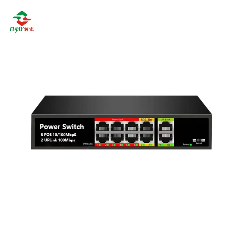 Poe 네트워크 스위치 BT, 8 포트, 2 포트, 업 링크 Poe 스위치, 10, 100mbps