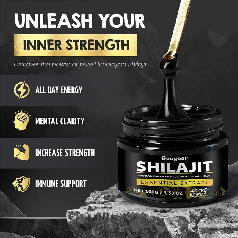 Pure Himalayan Shilajit Resin 100g Natural Lab Fulvic Acid Tested 85+ Trace Minerals