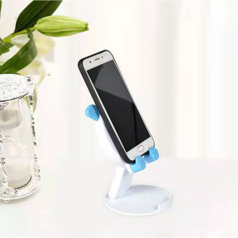 Universal Cute Desktop Stand For Mobile Phone Watch TV Live Foldable Holder For Cellphone Tablet Portable Tiger Animal Bracket mobile phone stands for vehicle