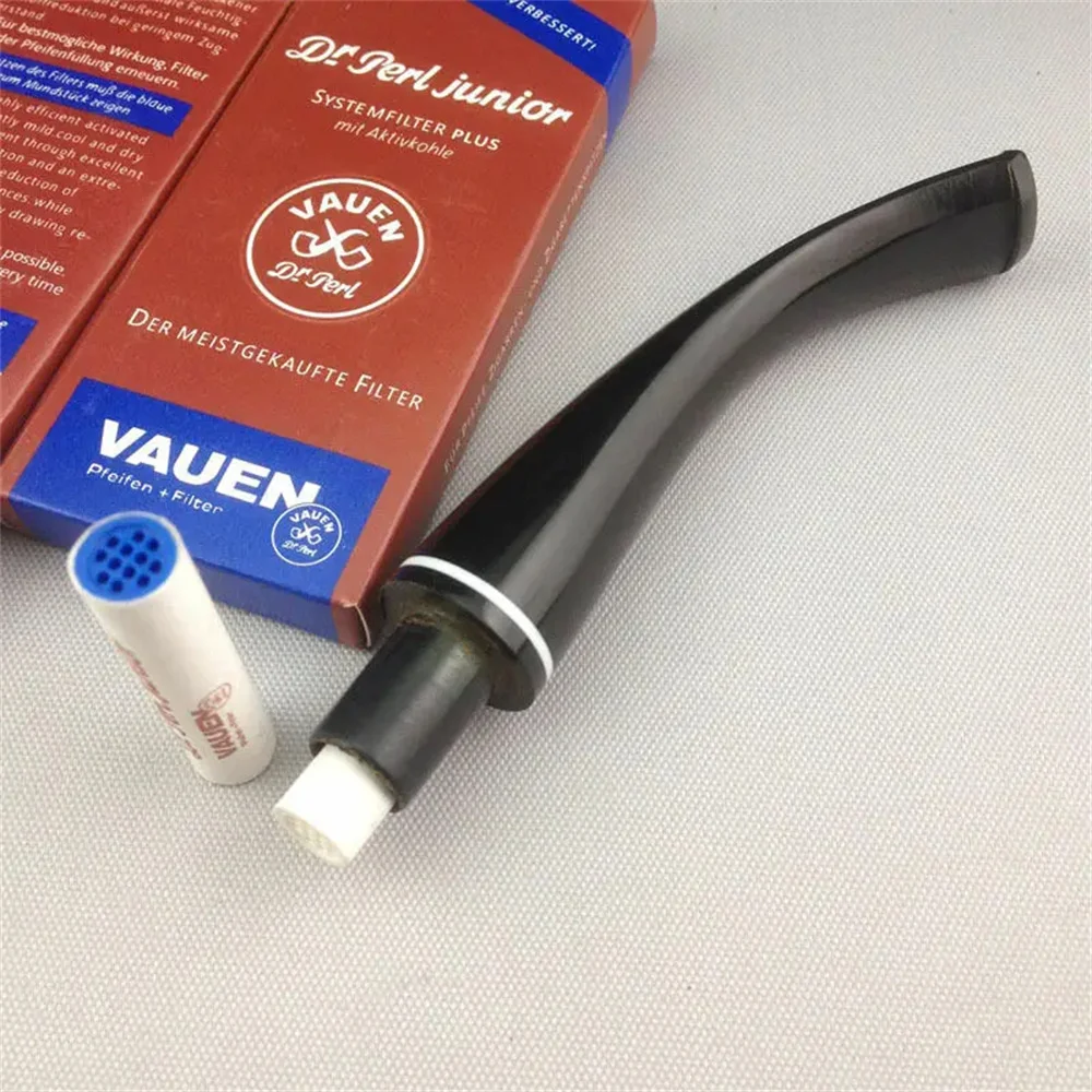 Smoking Pipe Filters 250pcs Disposable Tobacco 9mm Wood Activated Carbon Beads