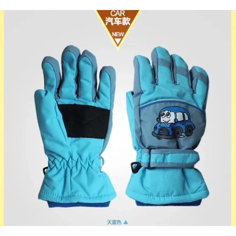 Children's Winter Skiing Windproof Thickened and Warm Gloves
