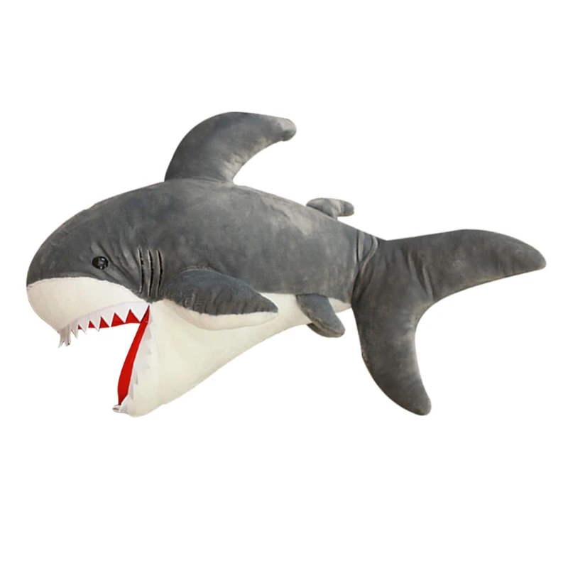 

Plush Shark Cuddle for Doll Large Size Throw Pillow Machine Washable Room Orname Dropship