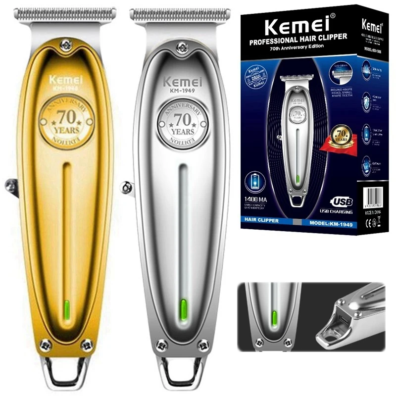 

Kemei 1949 Pro Electric Barber Full Metal Professional Hair Trimmer For Men Beard Hair Clipper Finishing Hair Cutting Machine