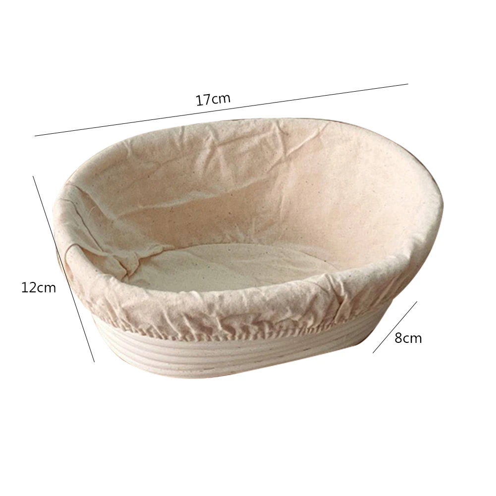 Oval Banneton Set for Professional and Home Bakers - Sourdough Bread Proofing Baskets