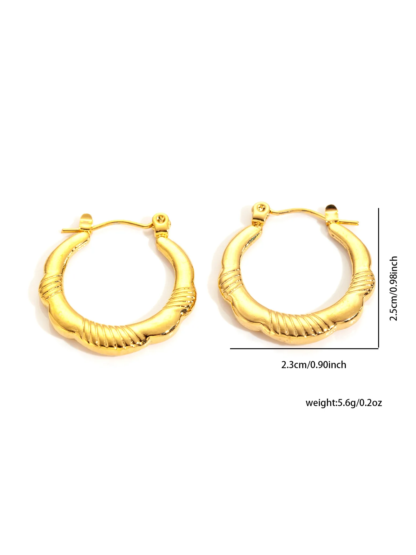 Dainty Handmade Stainless Steel Geometric U shape Earrings For Women Minimalistic Metal Waterproof Fashion Daily Jewelry 11