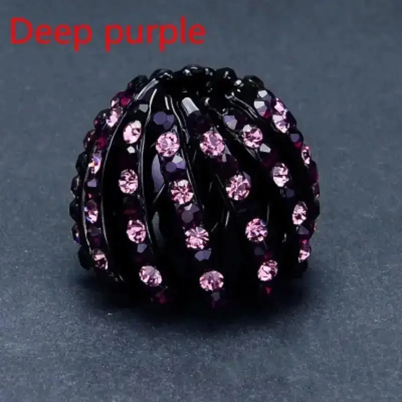 Women Fashion Hair Decoration Bird Nest Ponytail Holder Fair Crab Claw Clip Hairpin Rhinestone For Women Girls Accessories Gifts