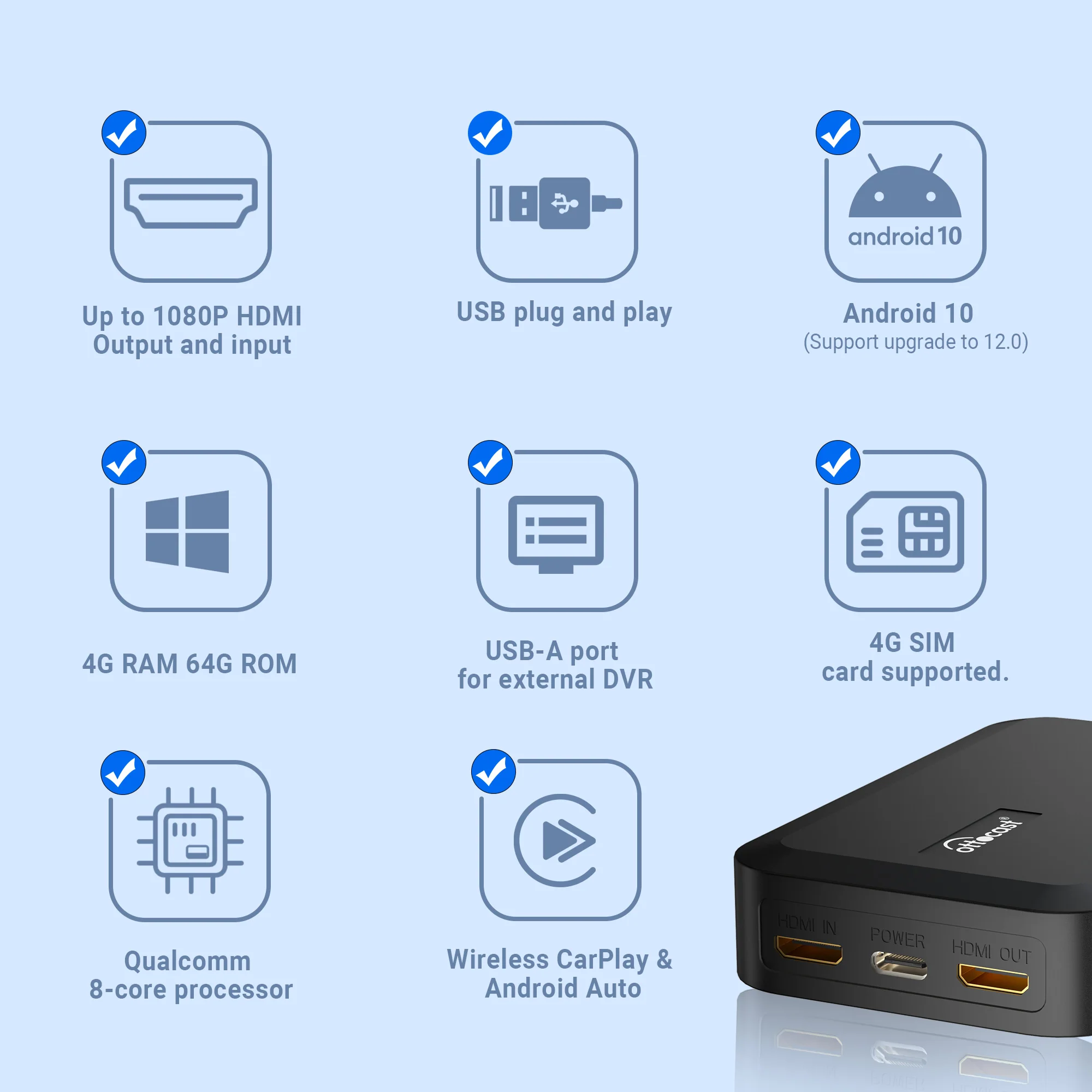  °    ī÷ Ai ڽ, ĳƮ ī 2 ,  ȵ̵ ڵ ī÷, 8 ھ ȵ̵ ý, HDMI Է 