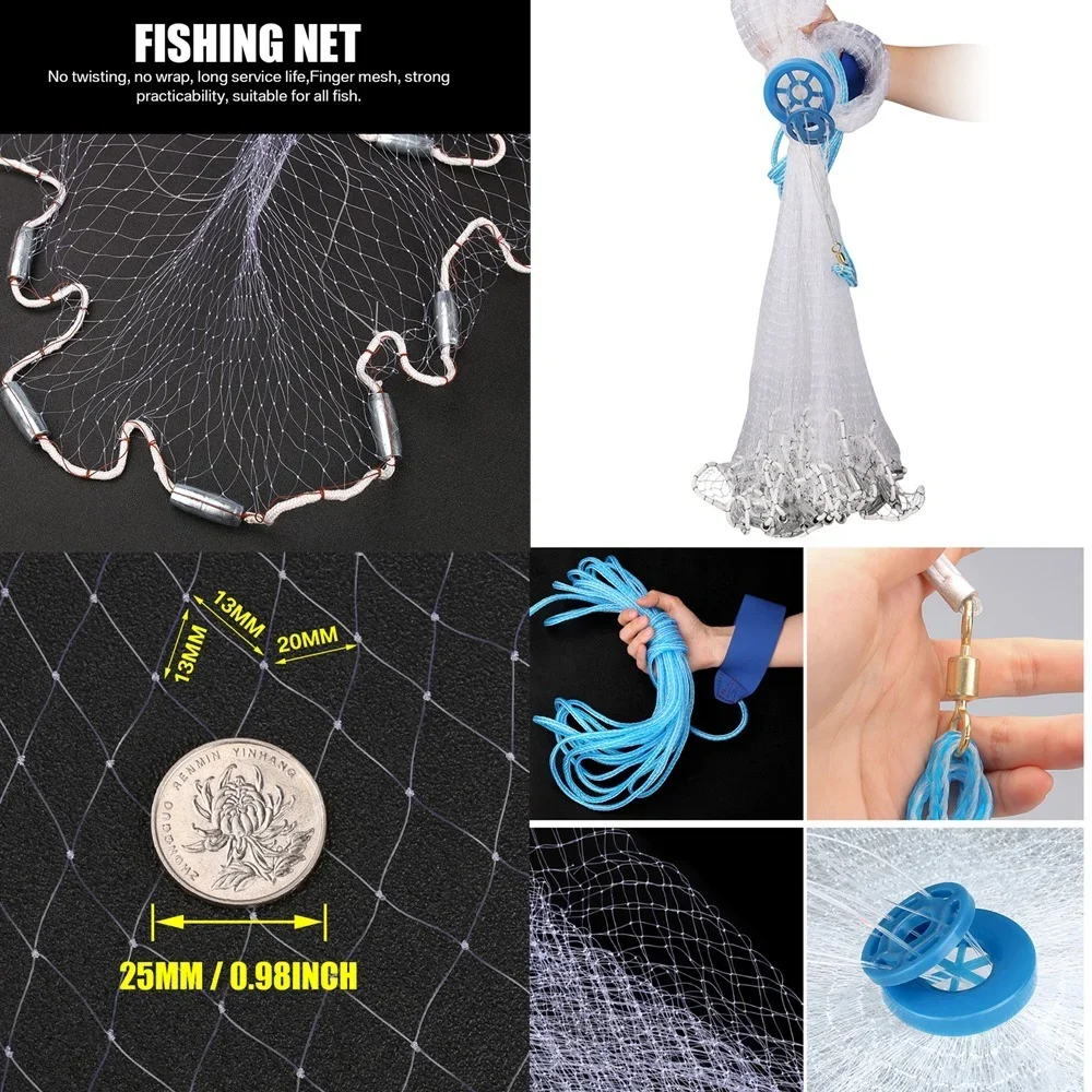 American Saltwater Fishing Cast Net 2