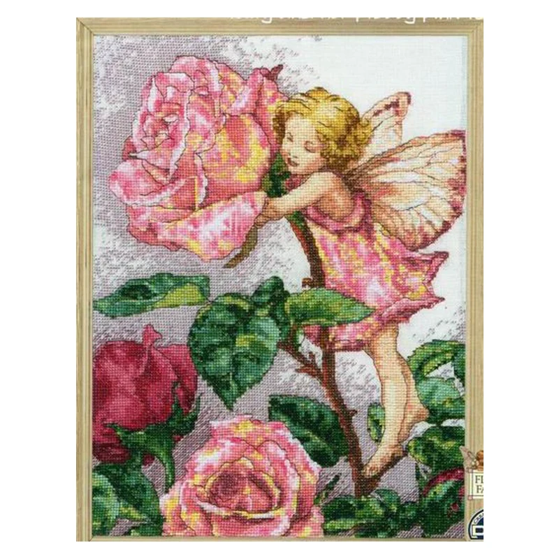 Amishop-Cross Stitch Set, Dreamy Fairy, Flower Fairies, 14CT