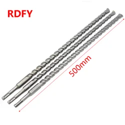 Premium Tungsten Steel Alloy Concrete Electric Drill Bit - 30mm x 500mm