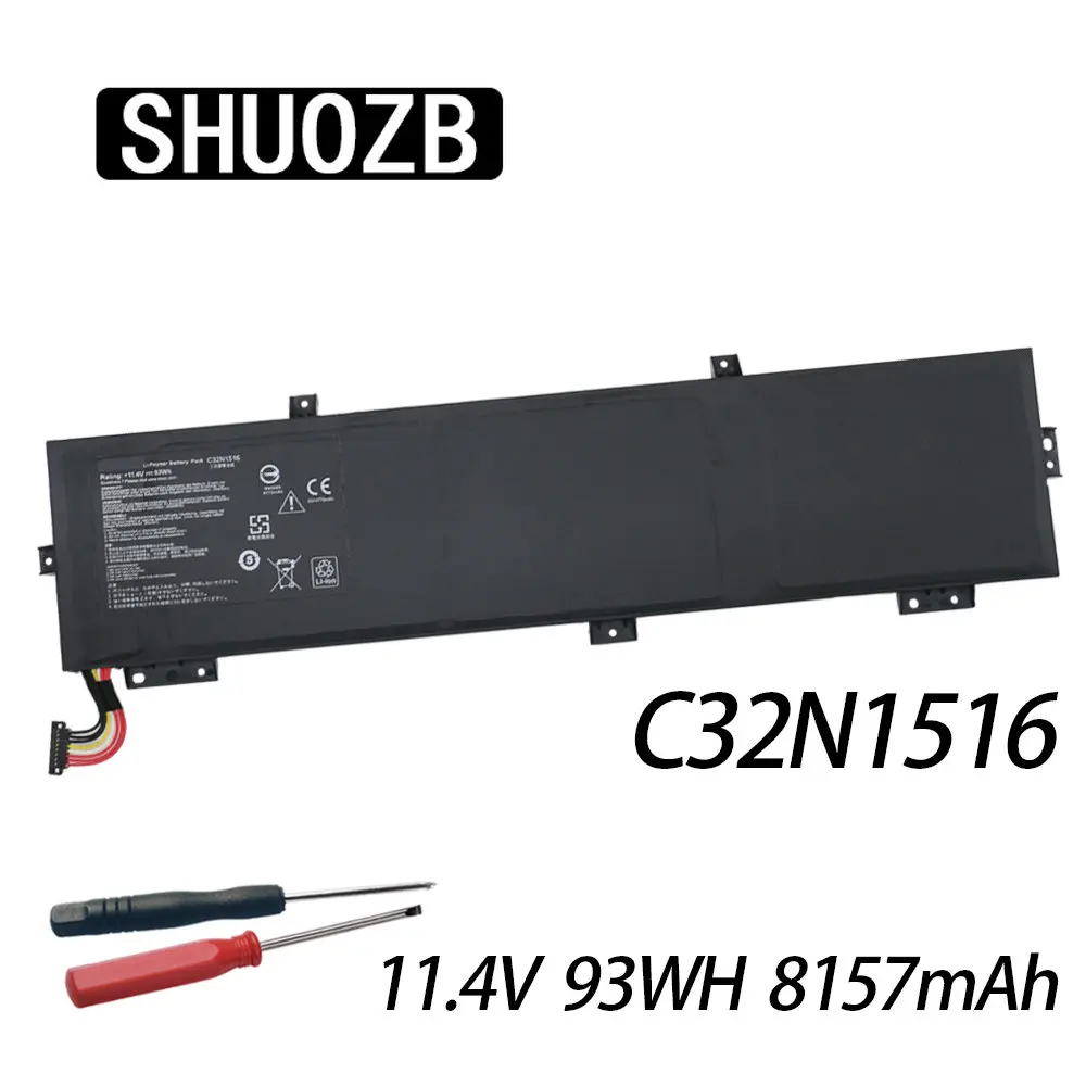 C32N1516 Laptop Battery For ASUS ROG G701VIK G701VI-BA034T GX700V GX700VO6820 GX700 GX700VO 11.4V 93WH 8150mAh New SHUOZB