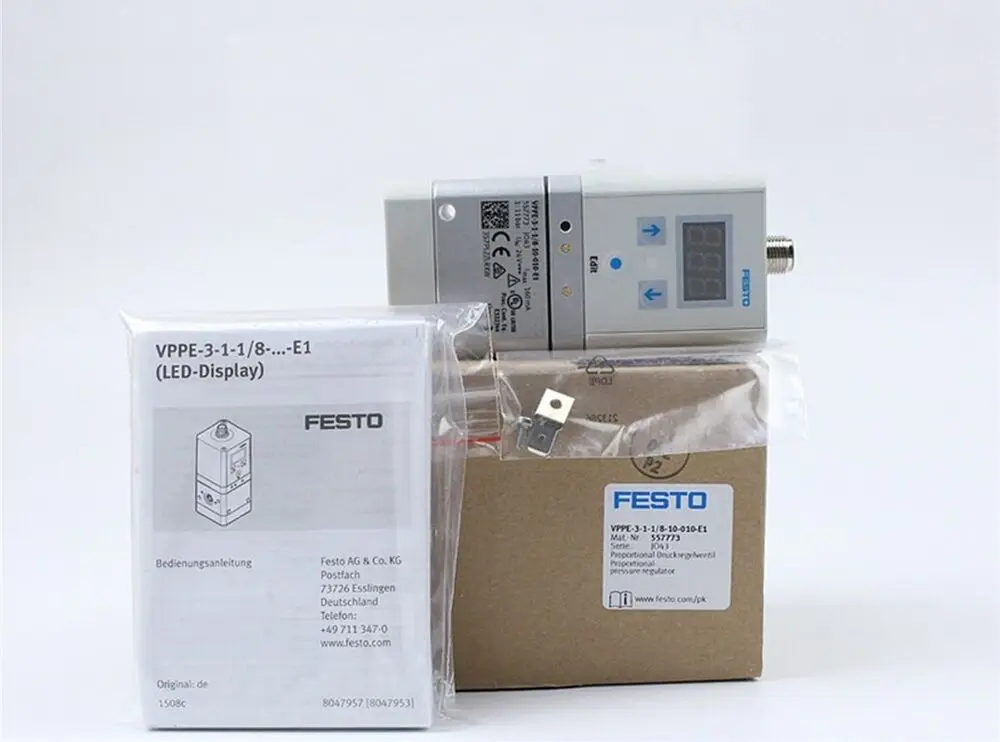 

Festo VPPE-3-1-1/8-10-010-E1 557773 пропорциональный клапан Новый VPPE311/810010E1