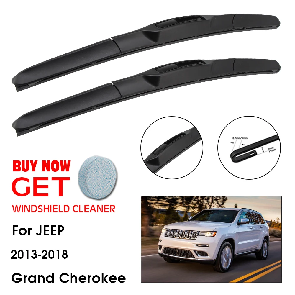 

Car Wiper Blade For Jeep Grand Cherokee 22"+21" 2013-2018 Front Window Washer Windscreen Windshield Wipers Blades Accessories