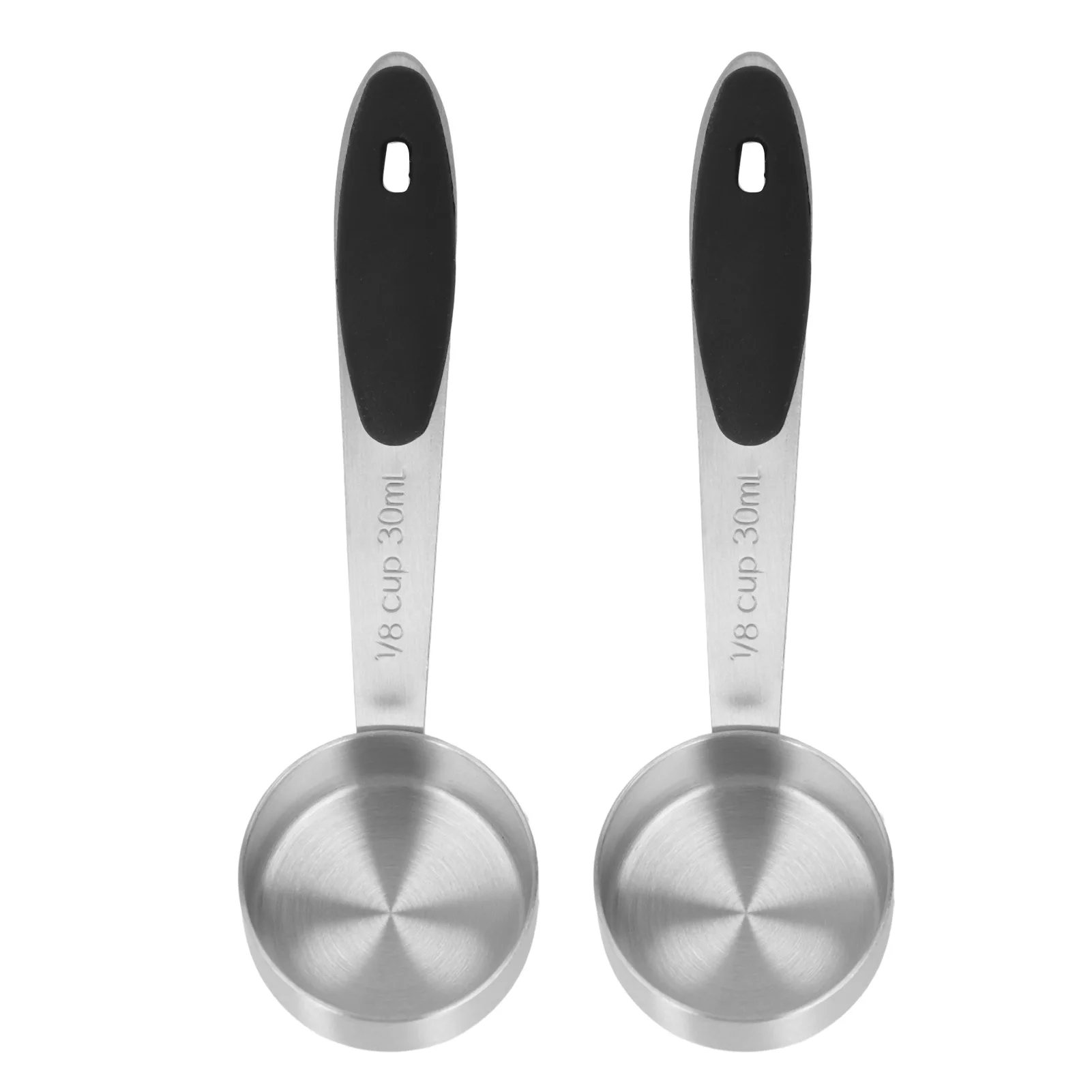 2Pcs Stainless Steel Coffee Measuring Scoop 1/8 Cup 30ml Measuring Tablespoon Table Spoon For Coffee Bean Milk Powder Tea