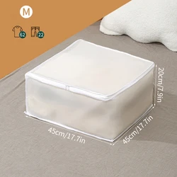 Printed Quilt Storage Bag - Durable Dust-Proof and Moisture-Resistant Organizer for Clothes, Blankets, and Duvets (M 45X45X20cm)
