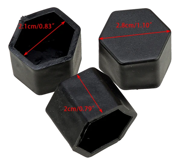 Lot De 20 Cache-Boulons De Roue En Silicone Orange 17mm - Anti-Rouille & Déco Pour Voiture