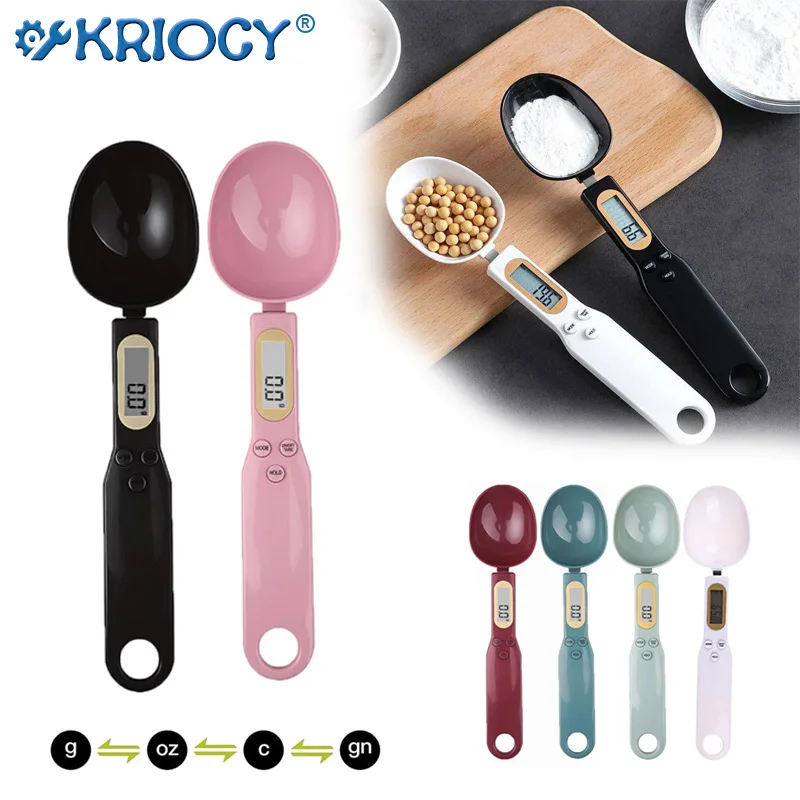 Ingredients Weighing Spoon Harliver Food Measuring Scoop Scale, Digital Measuring Spoon, Kitchen Electronic Scale