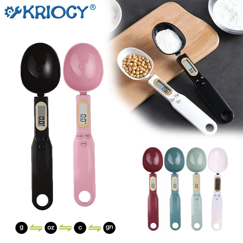 Kitchen Spoon Scale LCD Display Digital Measuring Electronic Weight Gram  Scale-a