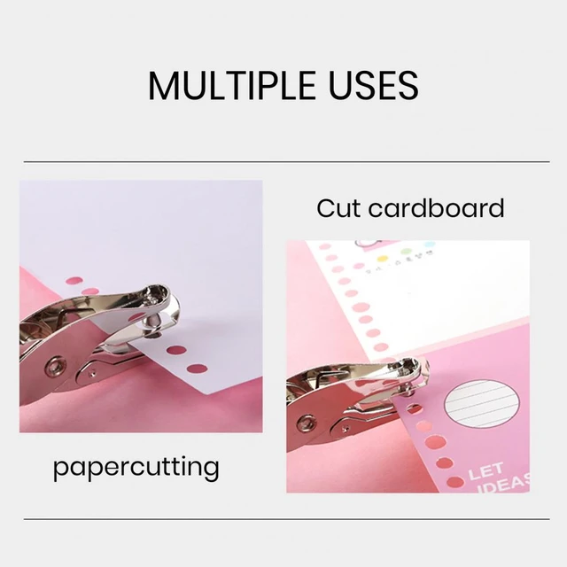 Single Hole Puncher Efficient Scrapbooking Paper Hole Puncher Compact Size  Labor-saving Stationery Gift For Sellers - AliExpress