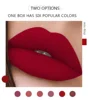 HANDAIYAN 6pcs/Set Lip Gloss Long Lasting Waterproof Matte Lip Tint NonStick Cup Liquid Lipstick Gift Box Cosmetics Makeup 4
