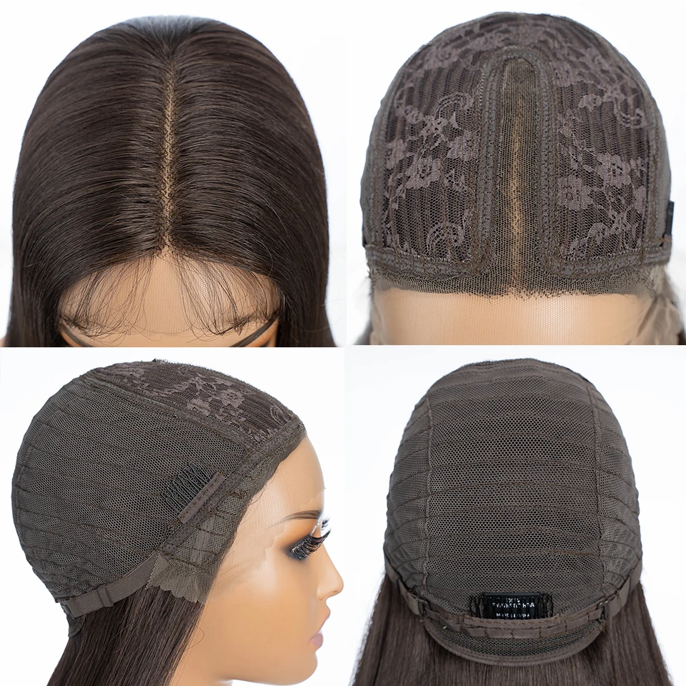 Lace Front Wig Synthetic Wigs Womens Synthetic Wigs 30 inches Long Straight Middle Part for Black Women
