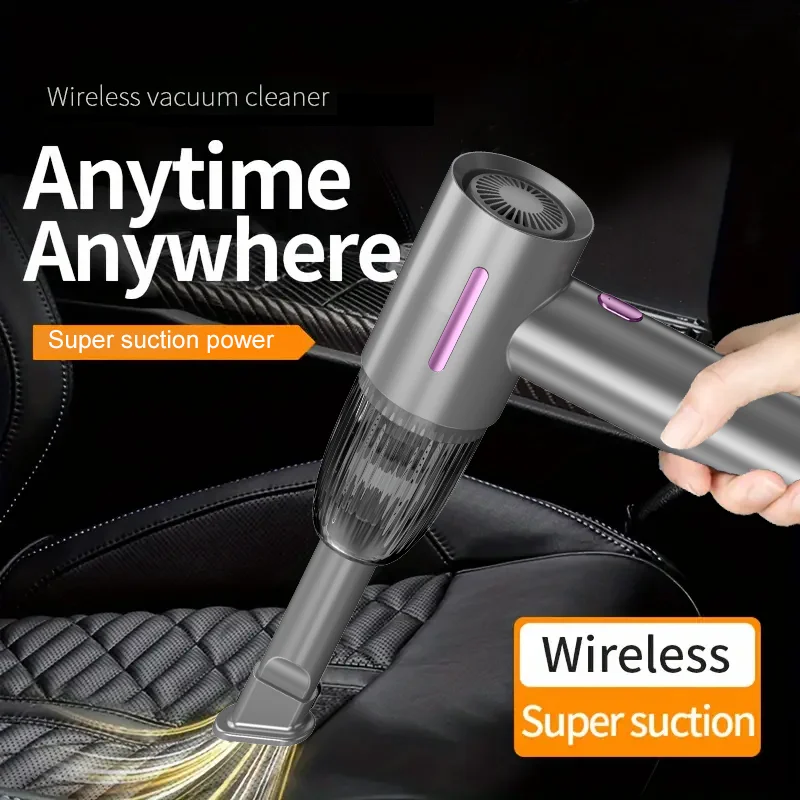 14000PA Car Vacuum Cleaner Mini Cleaning Machine Strong Suction USB Handheld for Car Home Appliance Portable Wireless Cleaner