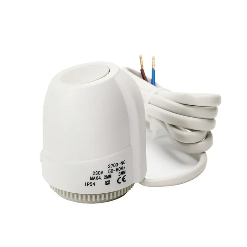 Válvula Elétrica do Aquecimento do Assoalho Atuador Térmico Manifold para o Termostato do Aquecimento do Assoalho 230v 24v nc no ac